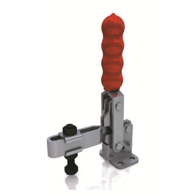 Vertical Toggle Clamp Flat Base with Slotted Arm 250kg