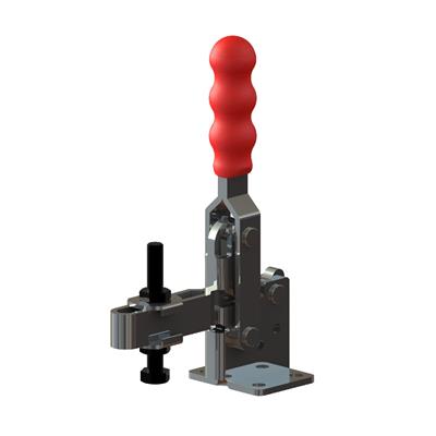 Vertical Toggle Clamp Flat Base with Slotted Arm 350kg